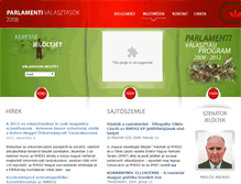 Tablet Screenshot of parlament2008.rmdsz.ro